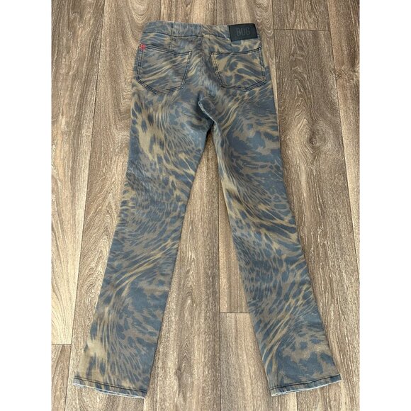 URBAN OUTFITTERS BDG ANIMAL PRINT HIGH RISE SKINNY STRETCH JEANS SZ 28 SIDE ZIP - Picture 7 of 11